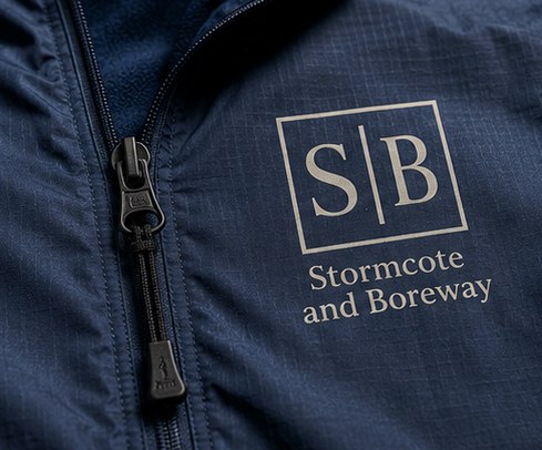 Branded windbreakers with logo