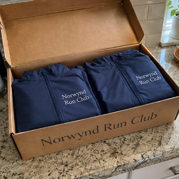 Custom windbreakers — customer photo
