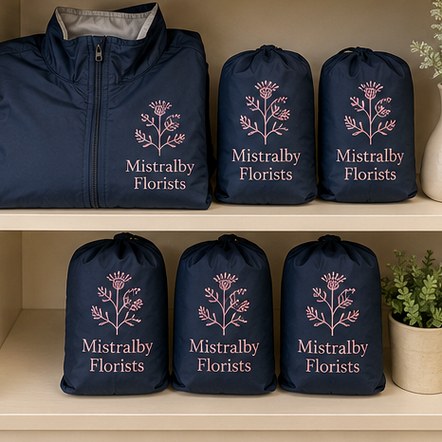 Customized windbreakers for companies and field teams