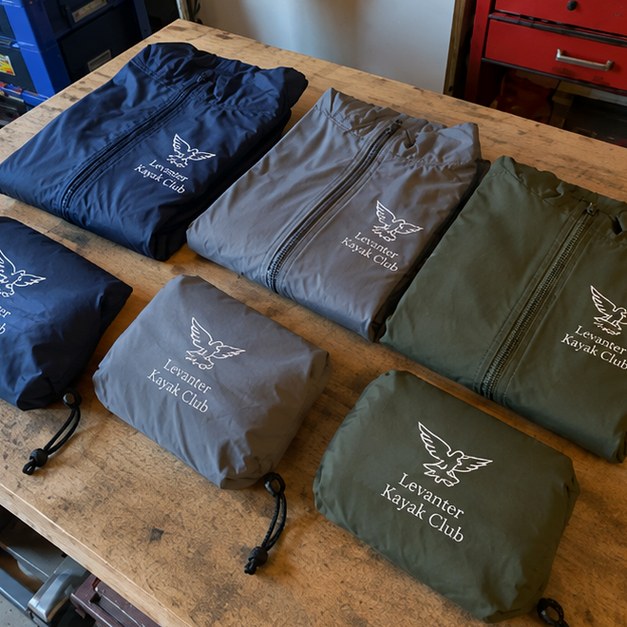 Windbreakers with logo — customer photo